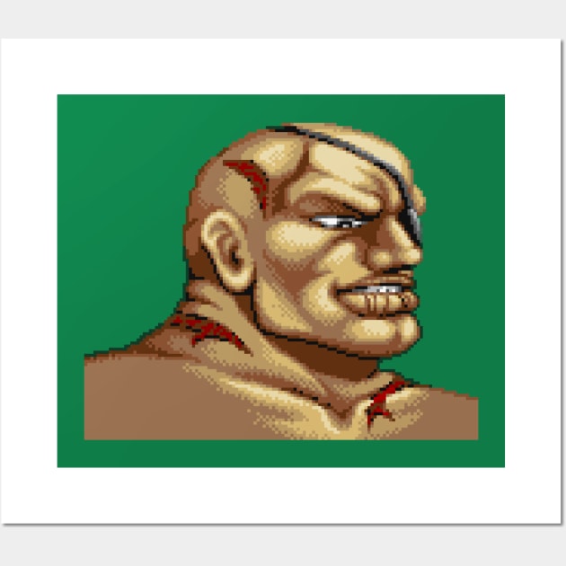 Sagat Wall Art by thepixelcloud